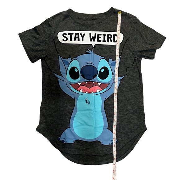 Disney Lilo & Stitch Kids Graphic T-Shirt Size Small 3–5 Stay Weird Cartoon Tee - Picture 4 of 9